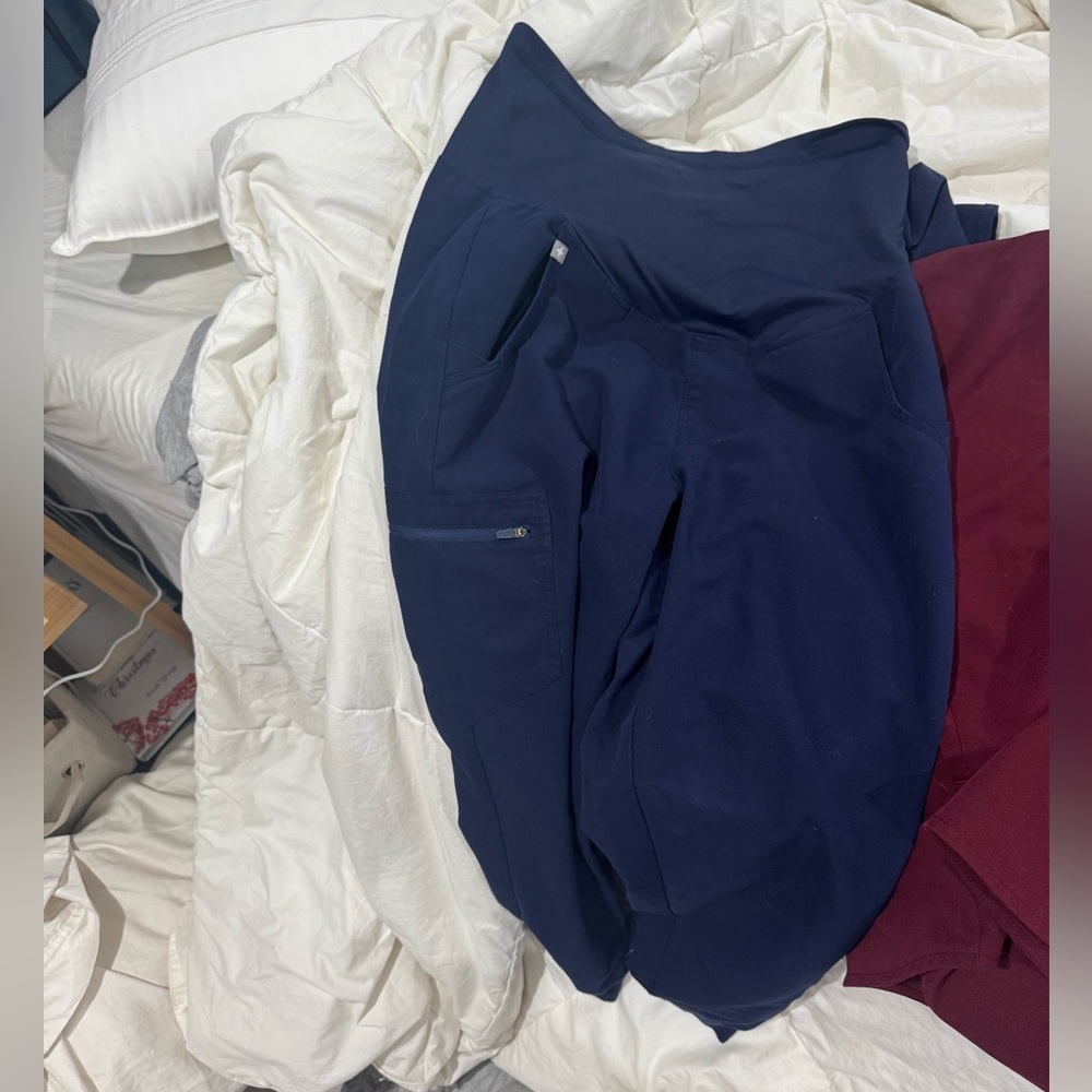 Figs Navy Zamora Maternity Pants
